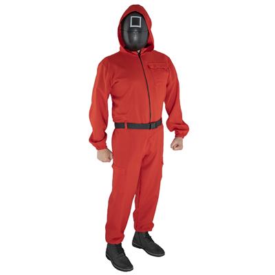 Overall rood met masker