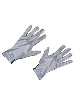 Handschoenen satijn 25 cm wit