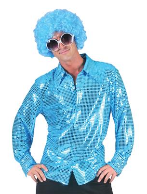 Disco hemd blauw