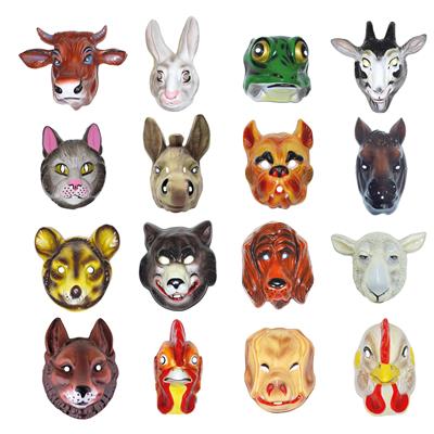 Dierenmasker 16 soorten