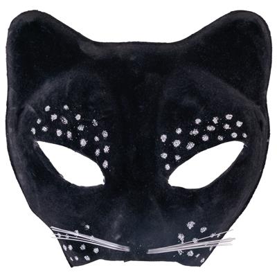 Oogmasker kat zwart