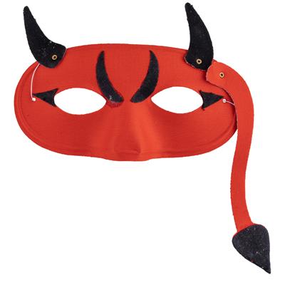 Oogmasker duivel rood