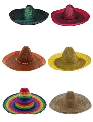 Mexicaanse hoed 6 kleuren