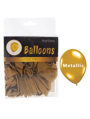 40 gouden ballonnen 10" metallic