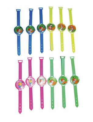 12 horloges 17 cm met geduldspel