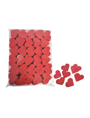 Confetti 1 kg hartvorm rood