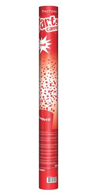 Confettikanon 60 cm rood