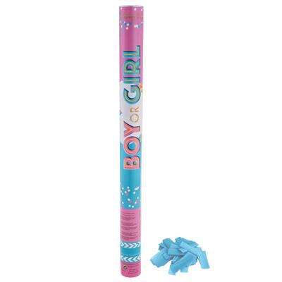 Confetti kanon 60 cm baby blauw