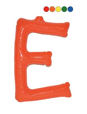 Opblaasbare letter E 35 cm 5 ass