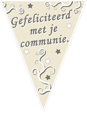 Vlaggenlijn 5m Gefeliciteerd met je communie