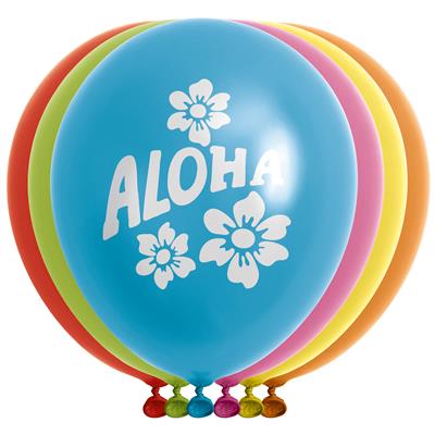 12 Ballonnen 12" Aloha multicolor