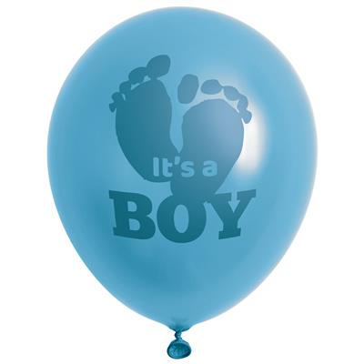 12 Blauwe ballonnen 12" Baby Boy