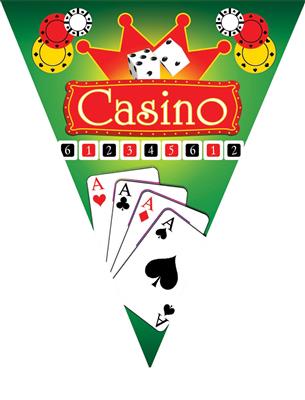 Vlaggenlijn 5m 10 vlaggen casino