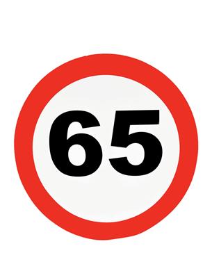 Wanddecoratie traffic 65 jaar