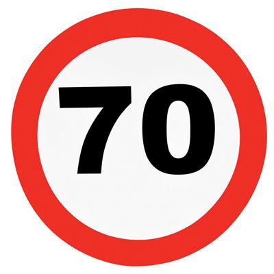 Wanddecoratie traffic 70 jaar