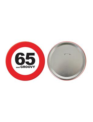 Badge traffic 65 jaar