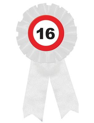 Badge rozet traffic 16 jaar