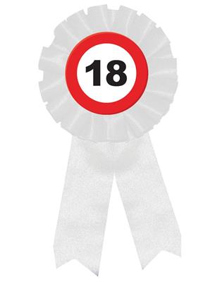 Badge rozet traffic 18 jaar