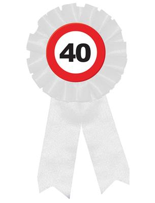 Badge rozet traffic 40 jaar