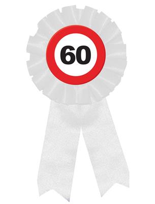 Badge rozet traffic 60 jaar