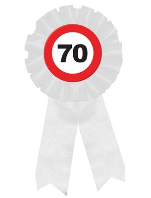 Badge rozet traffic 70 jaar