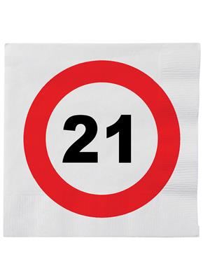 20 servetten traffic 21 jaar