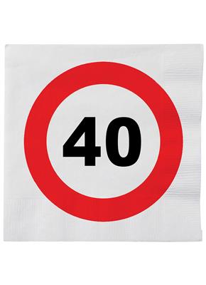 20 servetten traffic 40 jaar