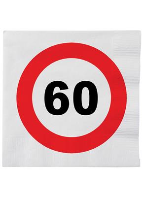 20 servetten traffic 60 jaar