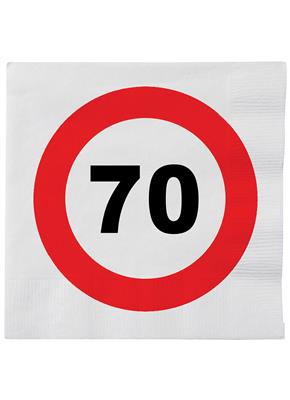 16 servetten traffic 70 jaar