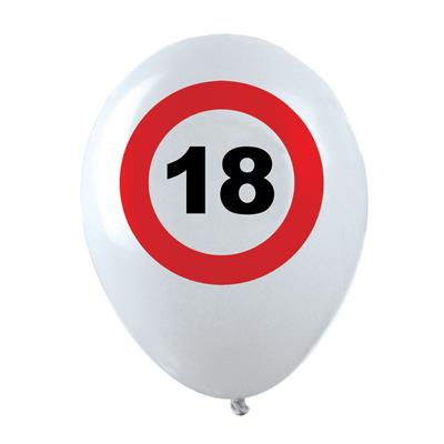 12 Ballonnen 12" traffic 18 jaar