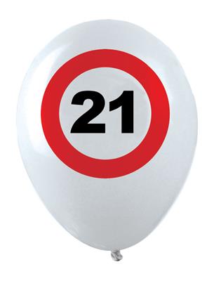 12 Ballonnen 12" traffic 21 jaar