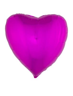 Folieballon 31,7x30" hart roze