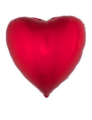 Folieballon 30" hart rood