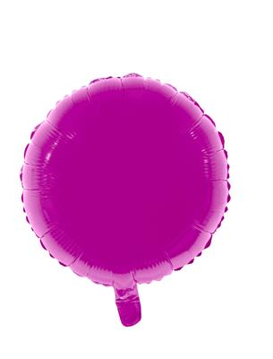 Folieballon 18" rond fuchsia