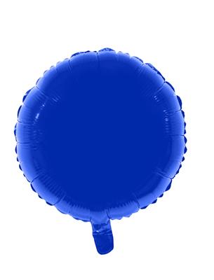 Folieballon 18" rond blauw