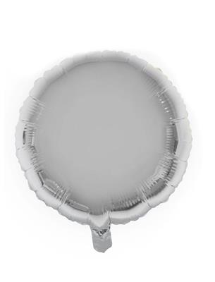 Folieballon 18" rond zilver