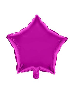 Folieballon 18" ster fuchsia