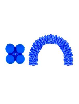 10 folieballonnen voor boog 17" rond blauw