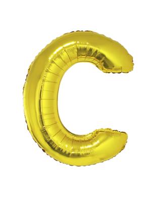 Folieballon 40" letter C goud