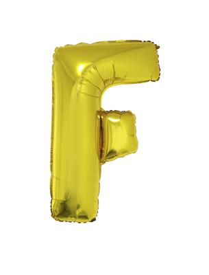 Folieballon 40" letter F goud