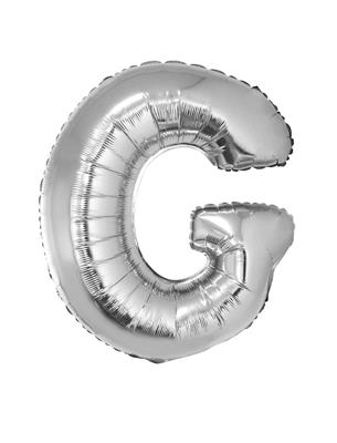 Folieballon 40" letter G zilver