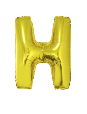 Folieballon 40" letter H goud