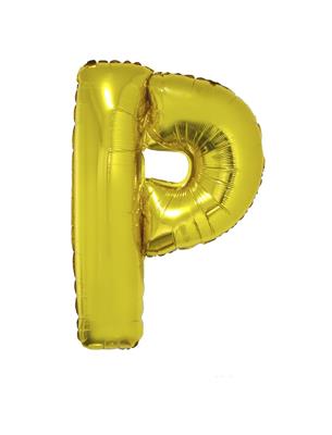 Folieballon 40" letter P goud