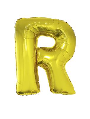 Folieballon 40" letter R goud