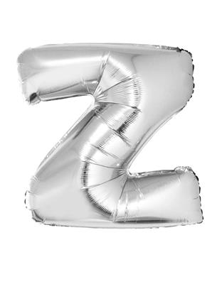 Folieballon 40" letter Z zilver