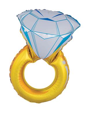 Folieballon 40,8" ring met diamant