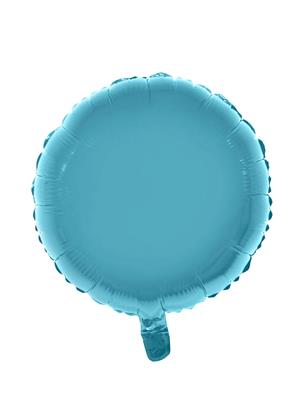 Folieballon 18" rond lichtblauw