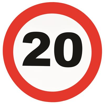 Wanddecoratie traffic 20 jaar