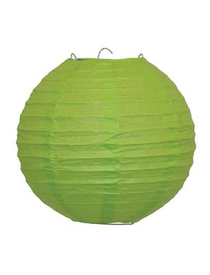 Lampion 25 cm groen papier