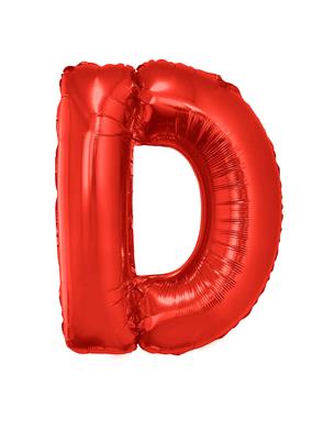 Folieballon 40" letter D rood